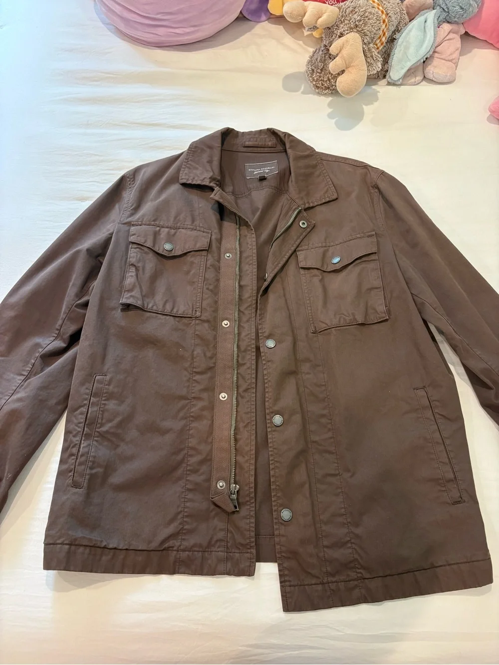 Vintage Banana Republic Chocolate Brown Military Field Jacket